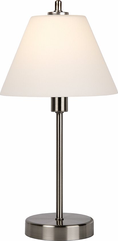 Lucide TOUCH - Lampe de table - Ø 22 cm - 1xE14 - 3 StepDim - Chrome Dépoli