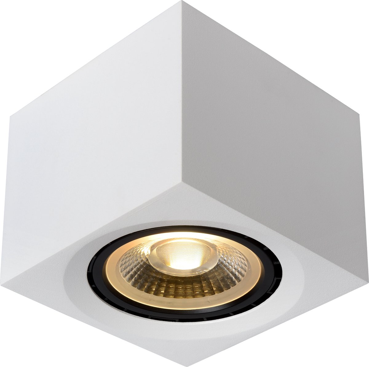 Lucide FEDLER - Plafondspot (Plafondlamp) - LED Dim to warm - GU10 (ES111) - 1x12W 2200K/3000K - Wit