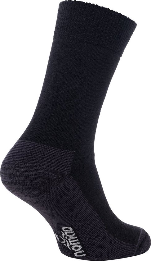 Chaussettes d'hiver NOMAD® Premium, paquet de 2 | 39/42 Zwart | Chaussettes d'intérieur Femme / Homme | 32% laine mérinos | Chaussettes épaisses et chaudes en laine | Bon transport de l'humidité