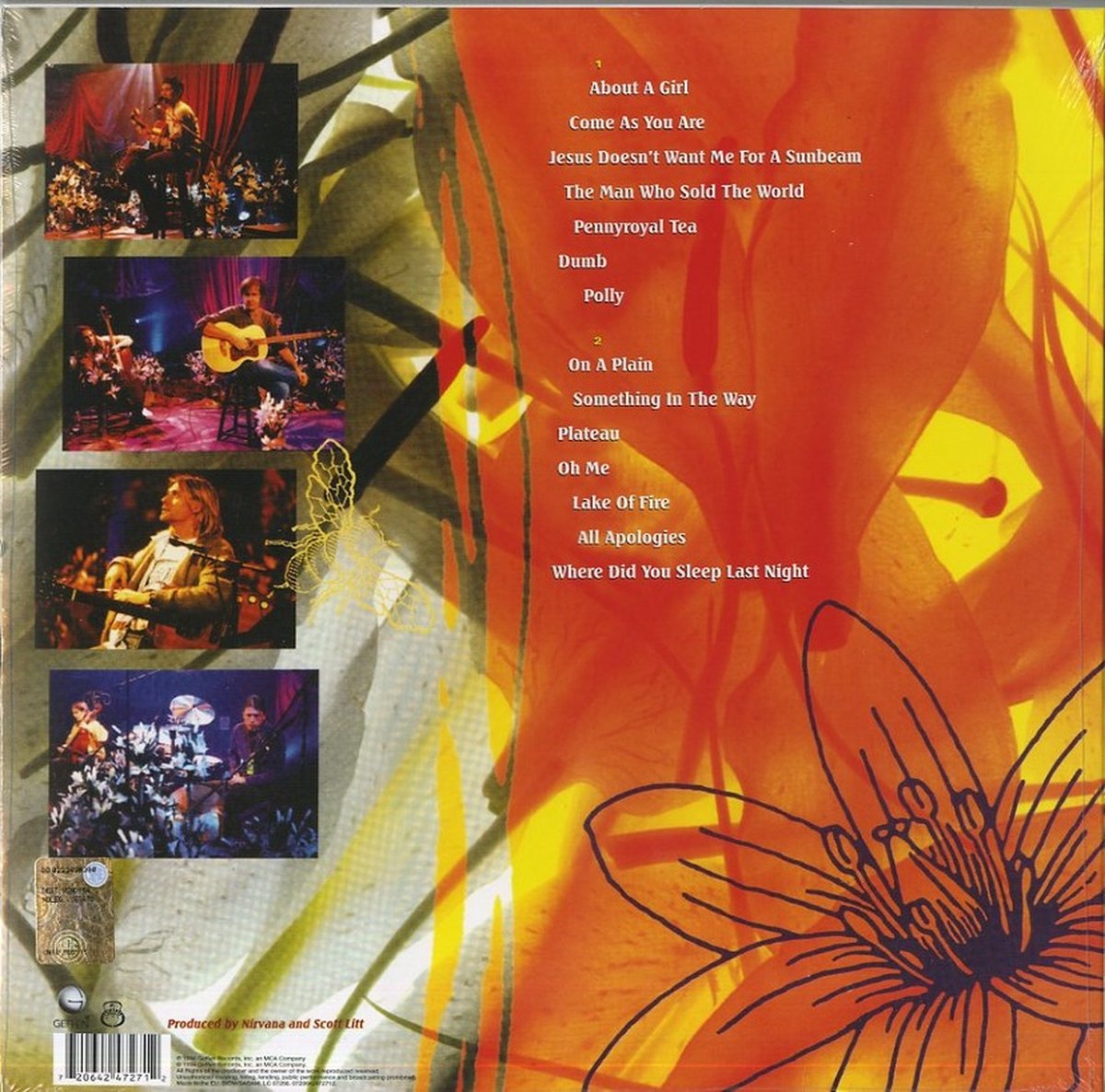 Nirvana MTV Unplugged In New York - LP livealbum - Grunge - 1994 | bol
