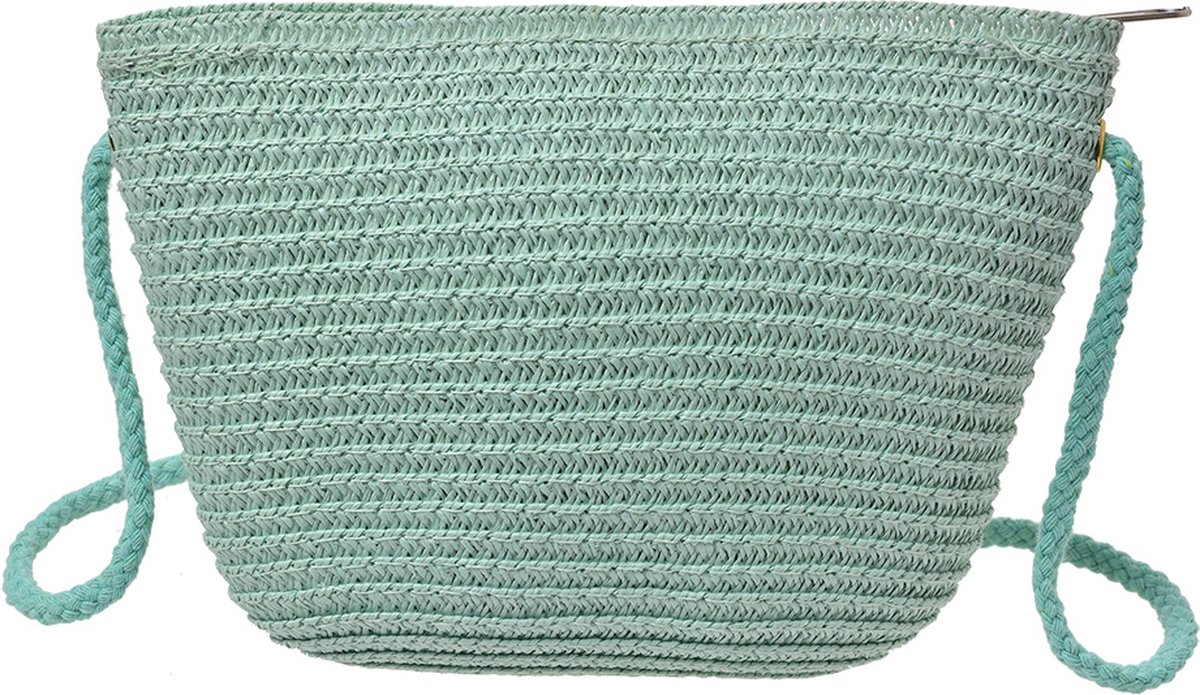 Clayre & Eef Handtas Blauw Synthetisch Tas