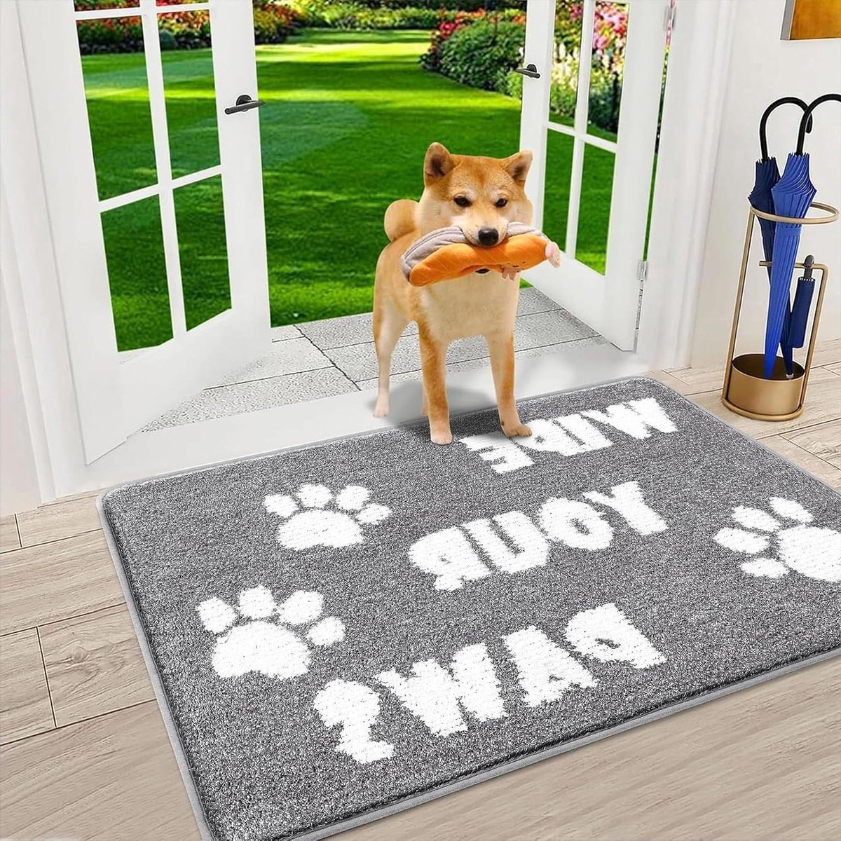 Grote vuilvanger deurmat voor binnen 80 x 120 cm - laagprofiel entreemat - super absorbere