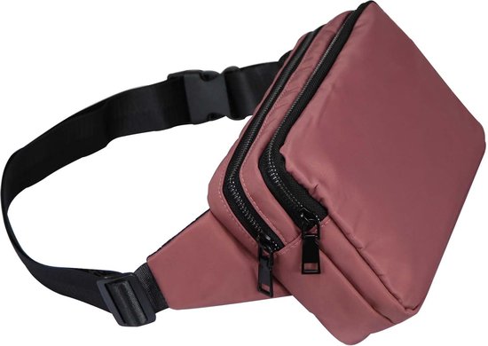 Heuptas met een 30 cm verlengde riem voor dames en heren, geschikt voor reizen, sport, hardlopen en alle outdoor-activiteiten, heuptas voor dames en heren, sport, zwart, Eén maat, Heupzakken