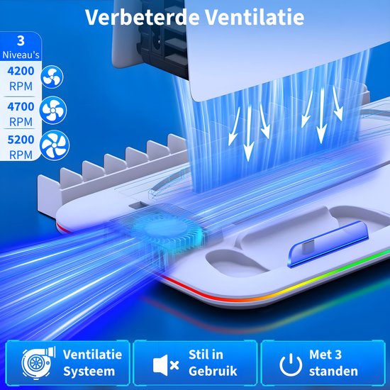 Support de console – Convient pour chargeur de contrôleur de station de charge Playstation 5 – Accessoires de vêtements pour bébé – Station d'accueil – Convient pour Sony PlayStation 5, PS5, Slim, Digital, Disc – Station de charge – Wit