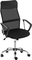 Bol.com HOMCOM Ergonomische kantoorstoel gamestoel draaistoel gaming stoel schuimstof netstof zwart A2-0093 aanbieding