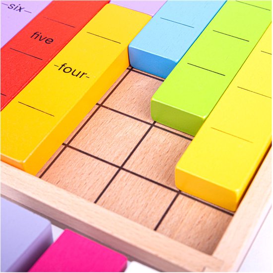 jeu de maths en bois connecter les nombres