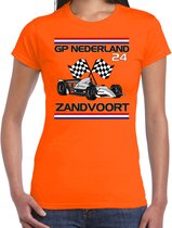 Verkleed t-shirt voor dames - GP - racing - oranje - supporter - themafeest XXL