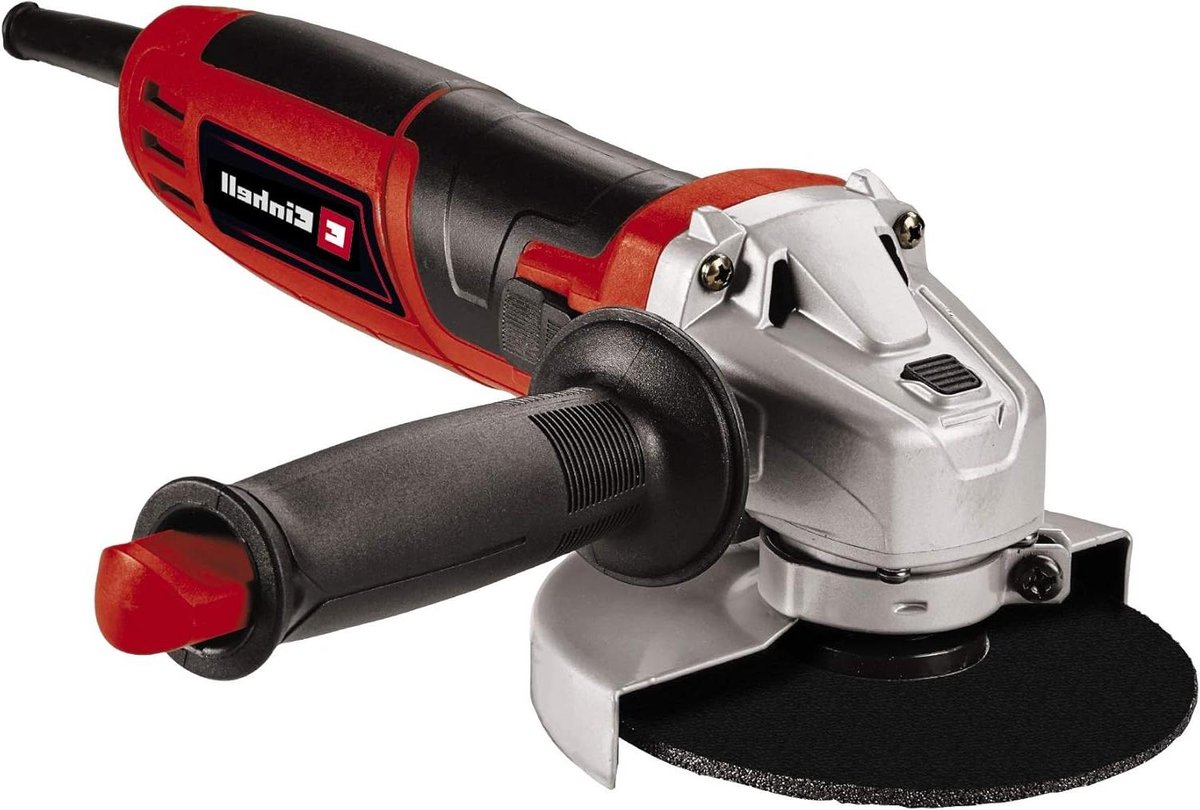 Haakse slijper TC-AG 125 850 zwart rood krachtige slijper met koolborstels