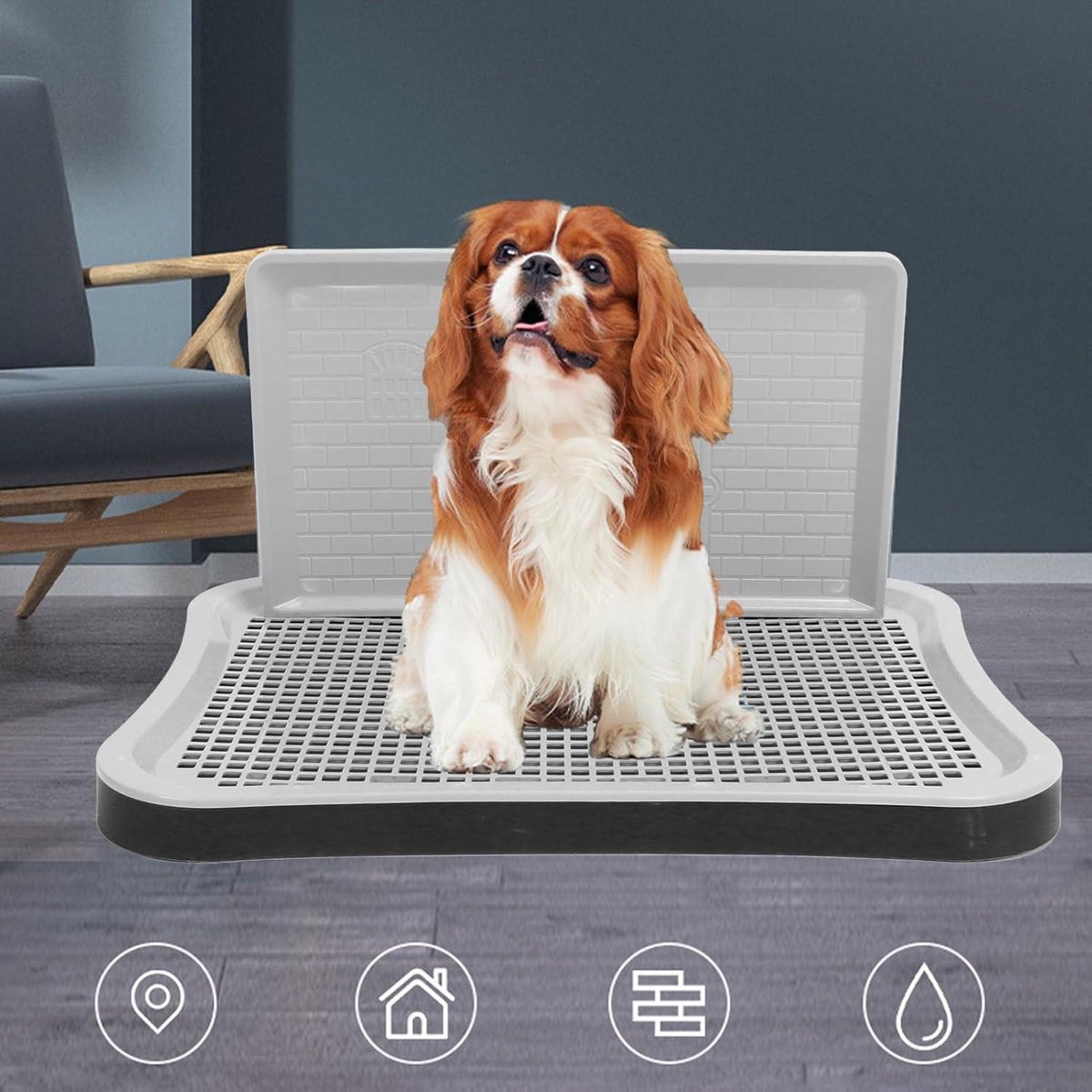 Draagbare Honden Trainingstoilet, Mesh Design Puppy Potje met