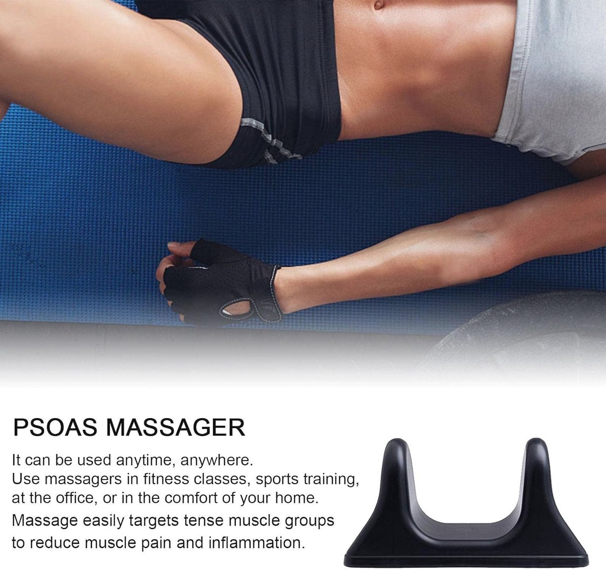 Goedkoopste Draagbare Psoas Massager voor Nek- en Rugpijn - Spierontspanningstool voor Diepe Weefselmassage