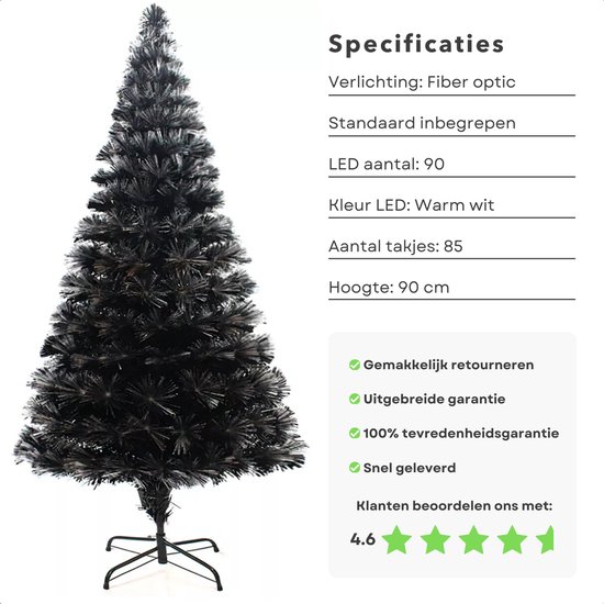 Kunstkerstboom Met Led-Verlichting Of Kunstkerstboom Aanbieding bij