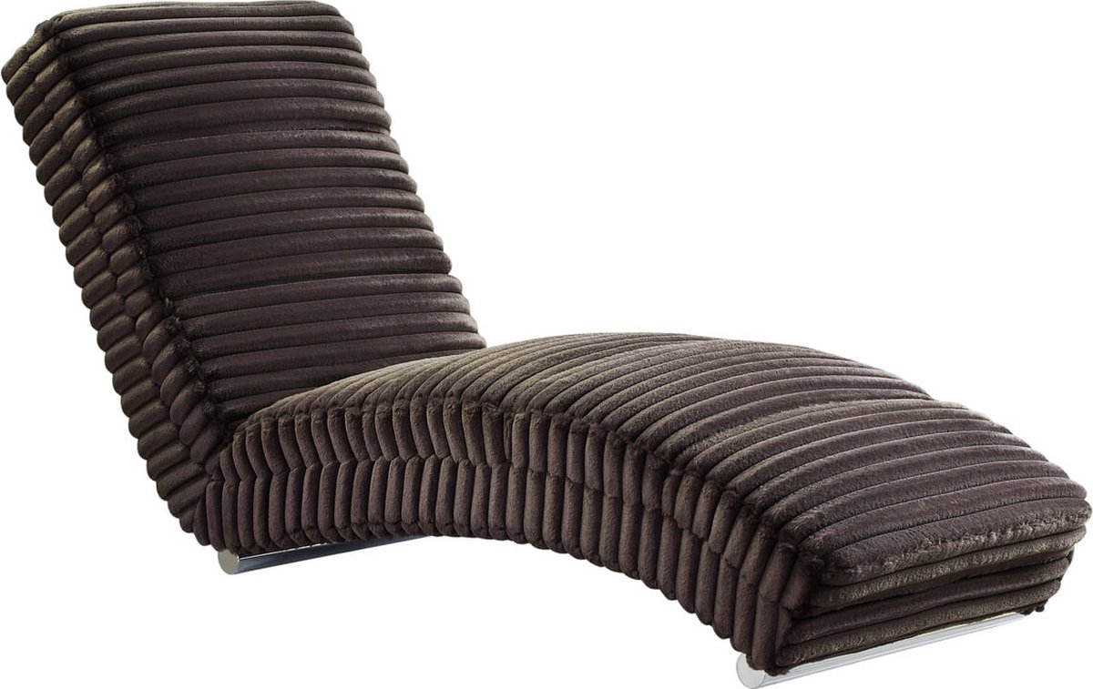 Relaxfauteuil Maeve Zwart - Polyester - Zithoogte 40 cm - Zitdiepte 0 cm