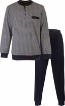 Paul Hopkins Heren Pyjama - Katoen - Met Boorden - Donker Blauw - Maat L