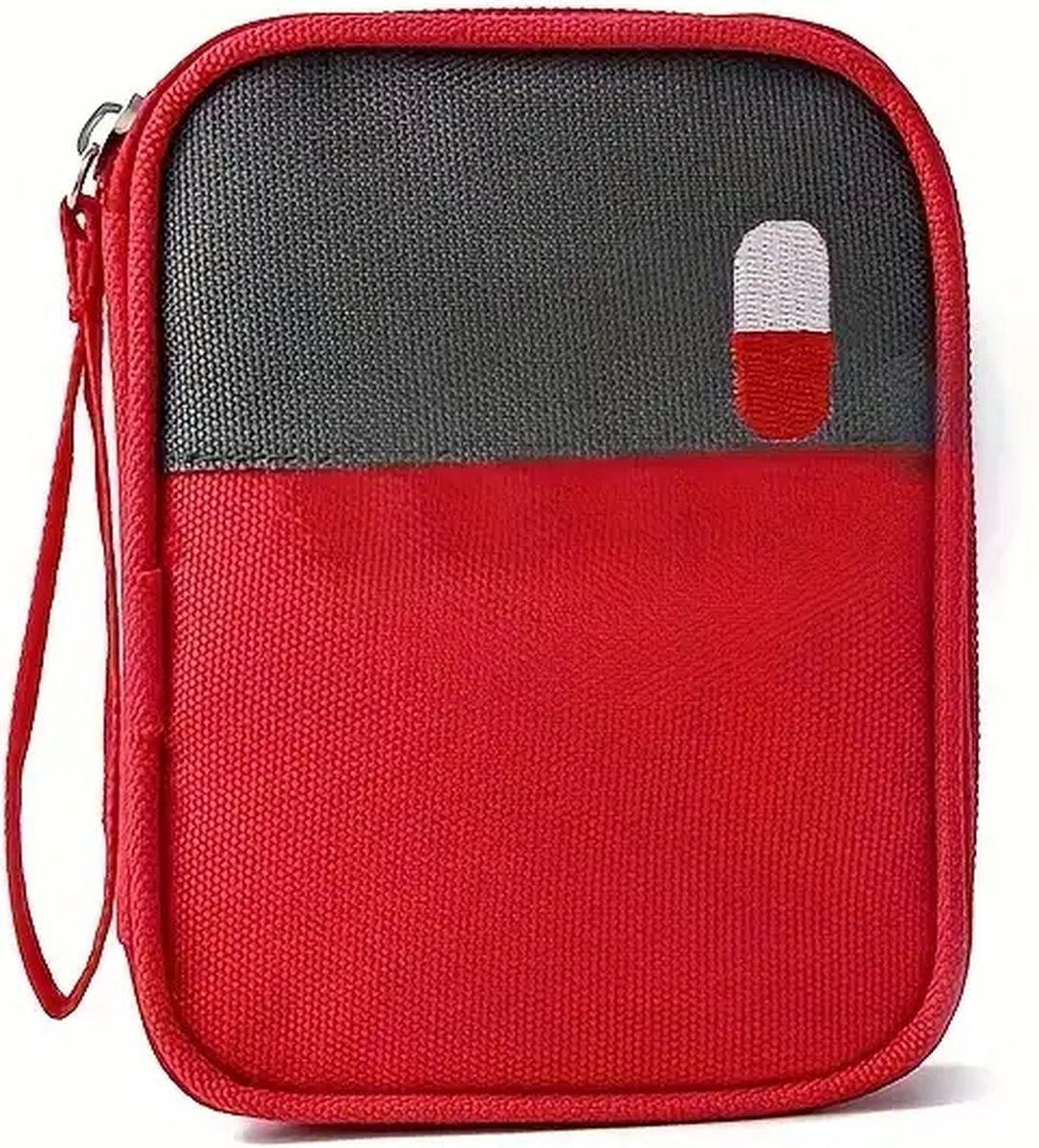 Goedkoopste Medicijntas Klein EHBO-Tas Draagbare Medicijntas, Waterdichte EHBO Doos, EHBO Oopbergtas, Mini-Reismedicijntas Voor Thuiskantoor Sport Buitenshuis Kamperen, rood 14x11x2cm