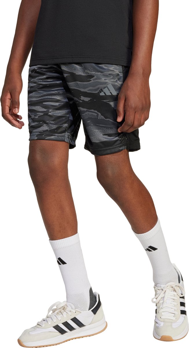 adidas Sportswear Train Essentials Camo Print Short Kids Kinderen Zwart