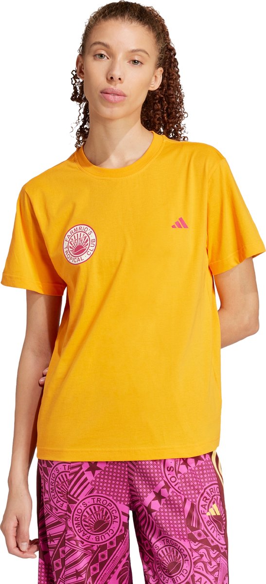 adidas Sportswear adidas x FARM Graphic T-shirt Dames Oranje