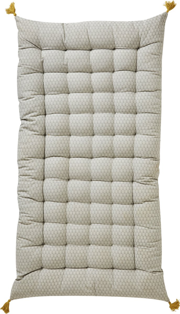 vertbaudet Vloermatras met pompons Beige