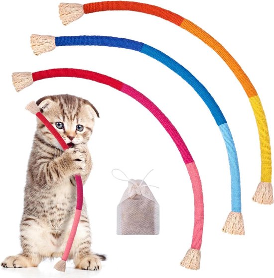 cjixnji Huisdier Kat Speelgoed Set,Kat Interactief Speelgoed,7 stuks Vervangbare Veer Leuk Kat Speelgoed Gift Set voor Plezier, Oefening en Opwinding in Het Leven van Uw Kat