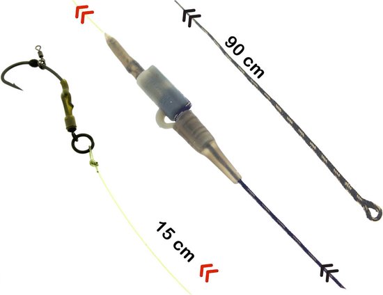 PB R2G Clip SR Leader With Ronnie Rig Stiff Weed 2st. Size 6 van Prologic — afbeelding 3