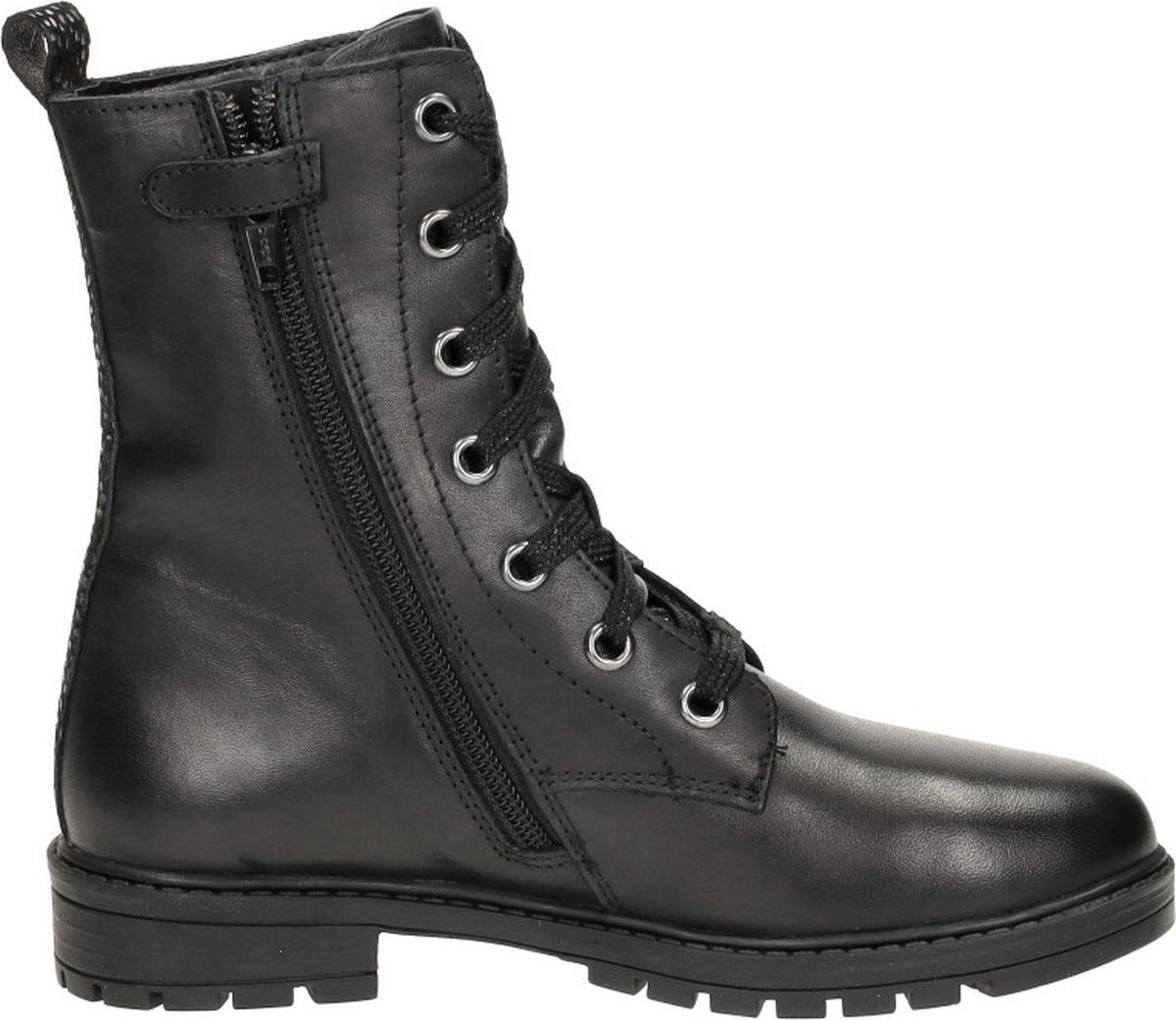 KEQ Veterschoen hoog Veterschoen hoog - Zwart - Maat 28