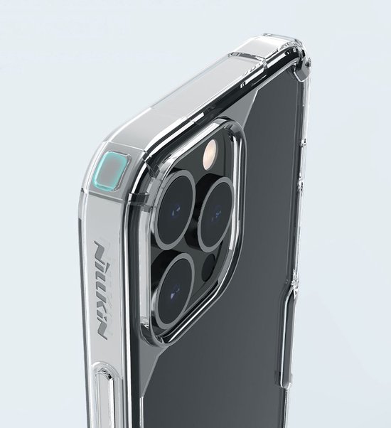 Coque de téléphone adaptée pour Apple iPhone 14 Pro Max - Coque en TPU Nillkin Nature - Coque arrière - Blauw