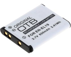 OTB Camera accu compatibel met Nikon EN-EL19 en Sony NP-BJ1 / 650 mAh