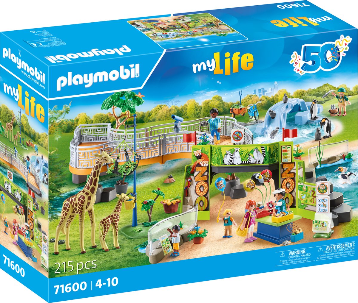 PLAYMOBIL myLife - Grote Stadsdierentuin constructiespeelgoed 71600