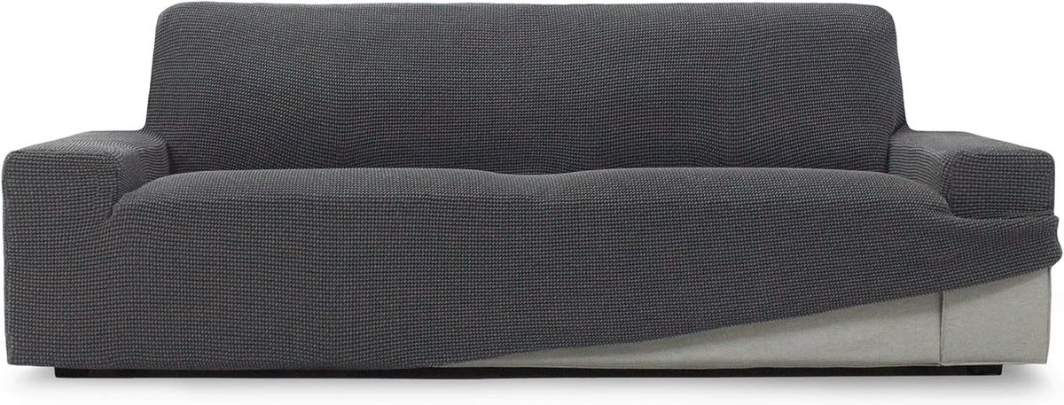 Goodivery ® Super Elastische Hoes voor 3-Zitsbanken, Ademend, Comfortabel en , Donkergrijs