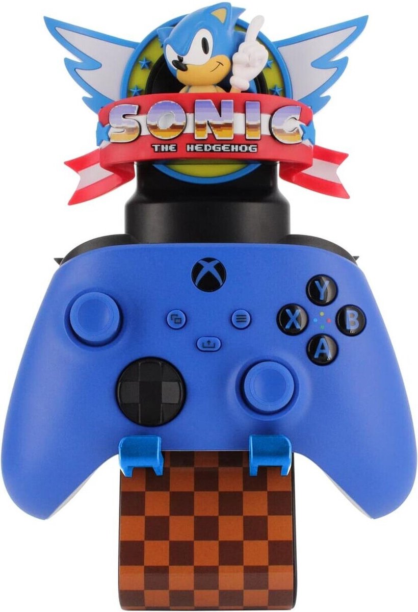 Cable Guys Ikon - Sega - Sonic the Hedgehog - Sonic Logo Light Up Telefoon & Controller Oplader/Houder