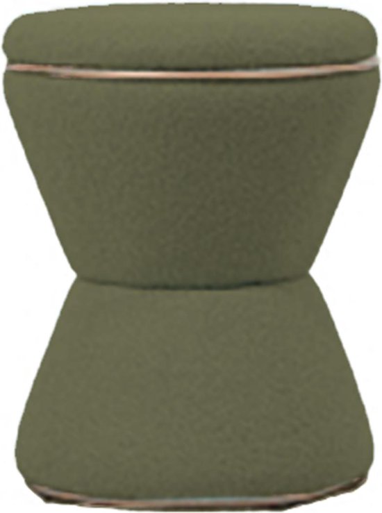 Leitmotiv Pouf Gustar - Vert - 38,5x38,5x43cm - Scandinave