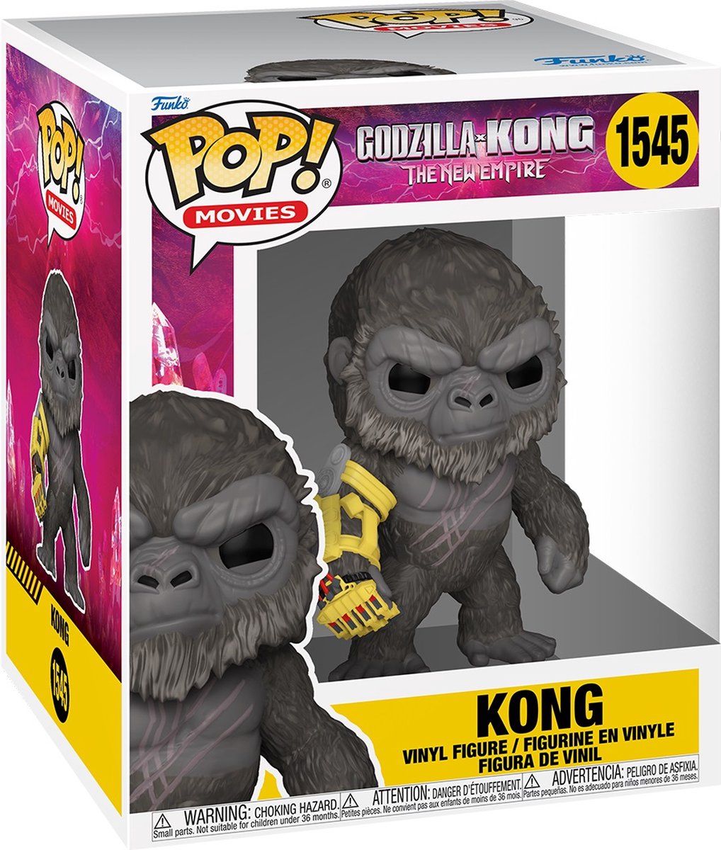Godzilla vs. Kong The New Empire - Kong (Super Pop!) vinyl figuur 1545 Funko Pop! meerkleurig — cadeau in Spellen & Speelgoed - foto 2