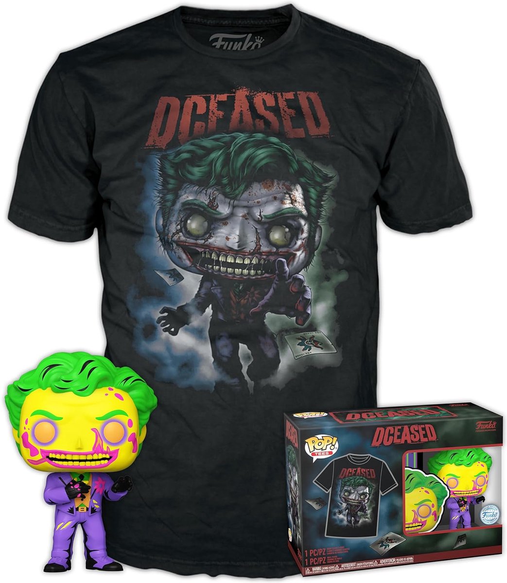 Funko Pop! & Tee: DC Comics - Joker CC - S