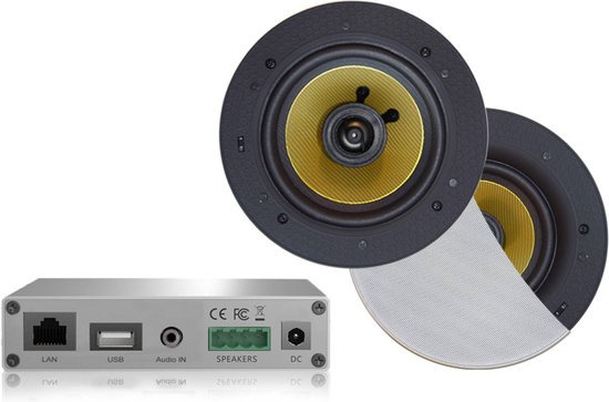 AquaSound WMA30-RW WiFi-Audio versterker 30 Watt met Rumba speakers van AquaSound — afbeelding 5