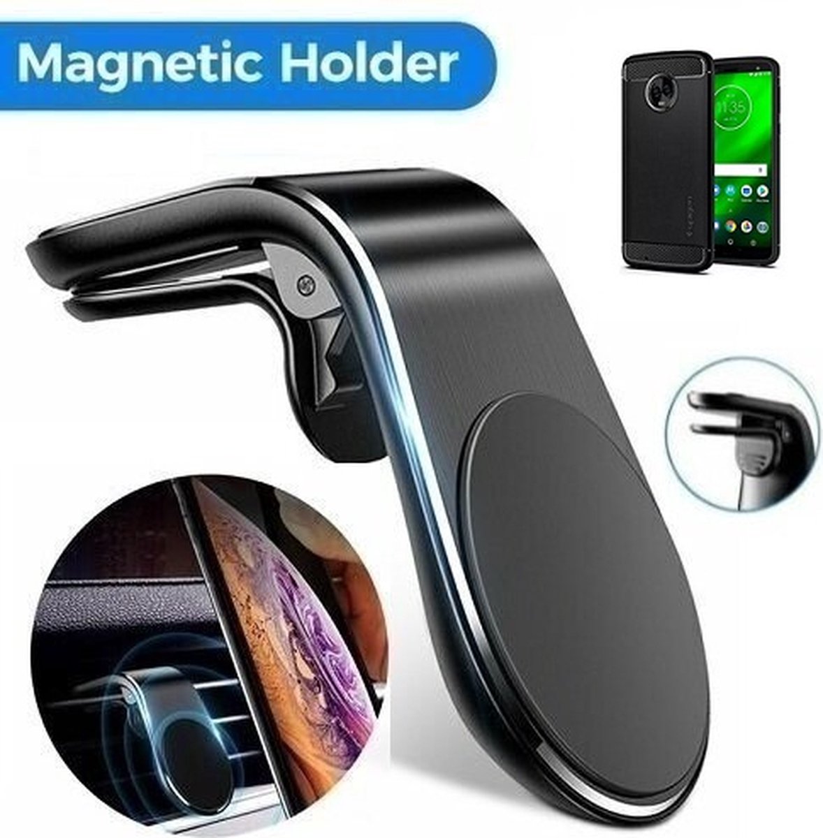 Motorola Moto G6 Magnetische Autohouder