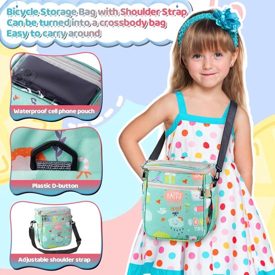 Sacoche Arrière Bandoulière Double Sacoche Vélo Tourbon Avec Bandoulière - Nylon, 2x33x12,5x30 Cm, étanche Sacoche Vélo Unisexe Tourbon