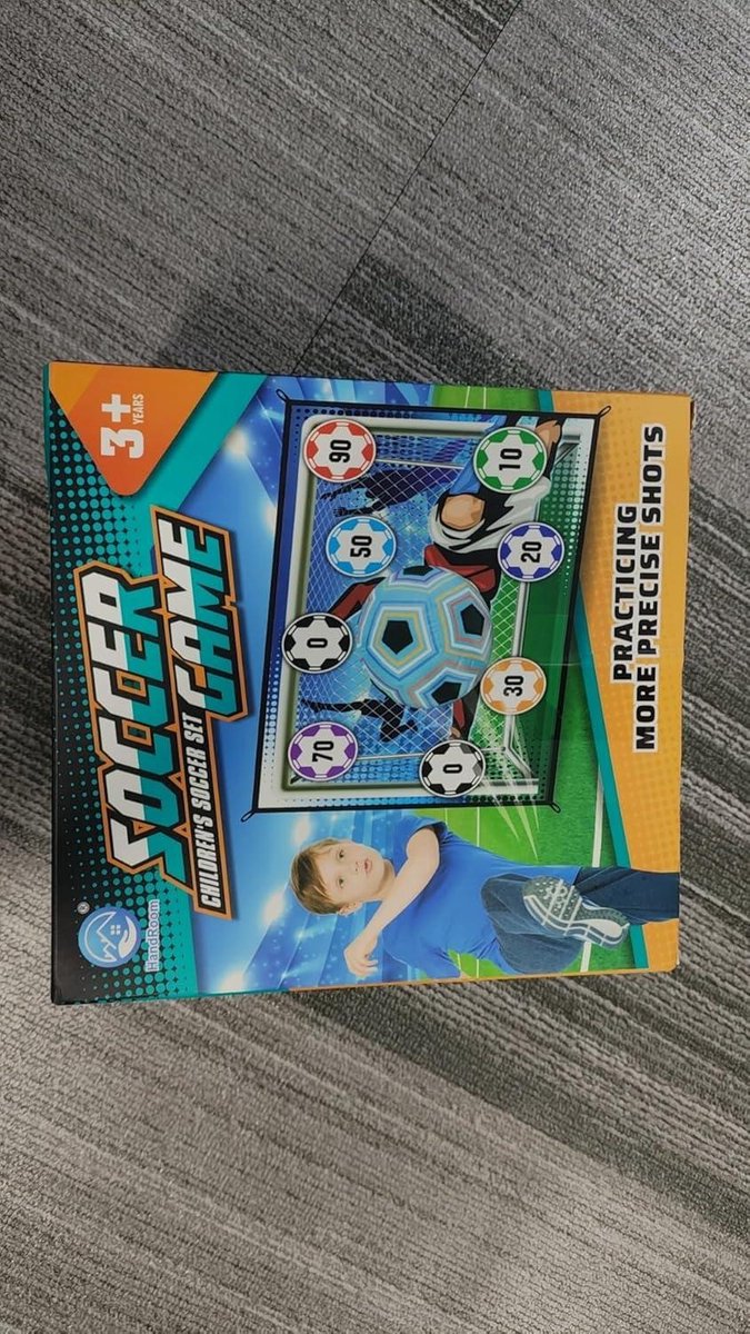 Kit De Football Pliable Pour Enfants 3-8 Ans – But Rembourré Et Balles Souples, Terrain Intérieur/extérieur