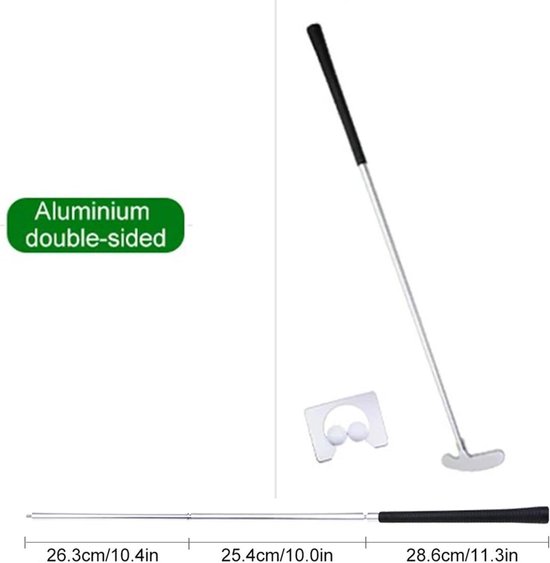 Putter Set Draagbare Mini Golf Apparatuur Praktijk Kit - Afneembare Putter Bal - Indoor/Outdoor Golf Trainer — afbeelding 3