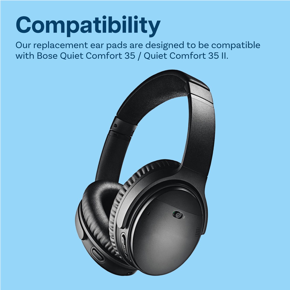 Vervangende Oorkussens voor Bose QuietComfort 35 (QC35)/Bose Quiet Comfort 35 II (QC35 II) Over-ear Hoofdtelefoon van MMOBIEL - Protein PU Koptelefoon Oorkussens - Hoofdtelefoon Earpads – Bloemenprint thumbnail 2