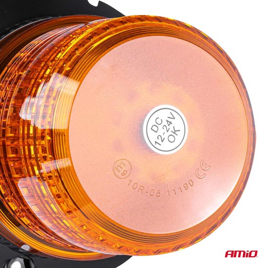 AMiO Feu Clignotant LED Éclairage de secours avec Aimant 80LED 12/24V Oranje