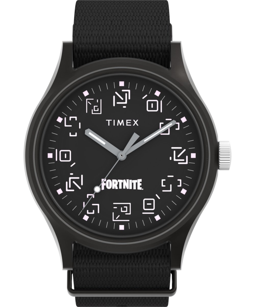 Timex MK1 x Fortnite TW2W97000 Horloge - Textiel - Zwart - Ø 40 mm