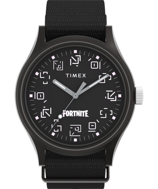 Timex MK1 x Fortnite TW2W97000 Horloge - Textiel - Zwart - Ø 40 mm