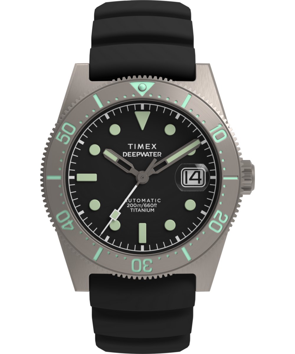 Timex Deep Water Reef TW2W73800 Horloge - Rubber - Zwart - Ø 40 mm