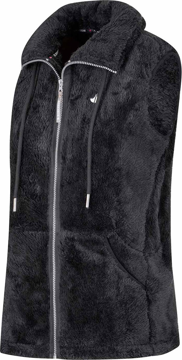 BJØRNSON Syrin Fleece Bodywarmer Dames Zacht 4 seizoenen Zwart