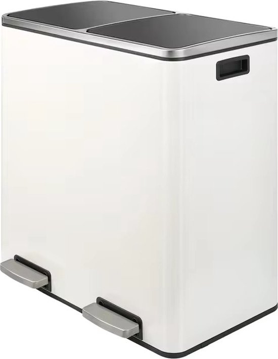 Zilveren Keuken afvalbakken 60 liter kopen? ✔️ Tot 17% korting
