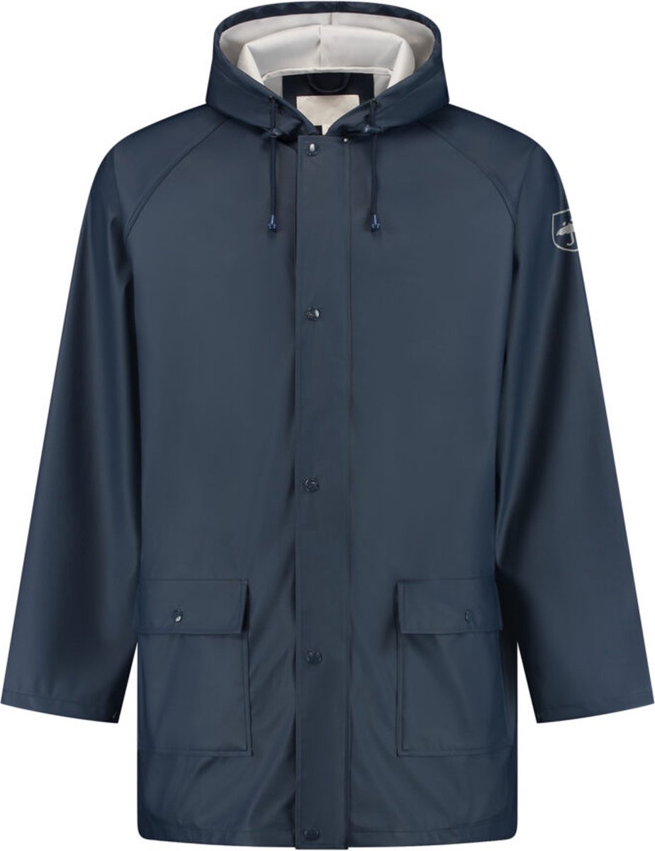 JS Regenjas PU - Navy - Maat XXL
