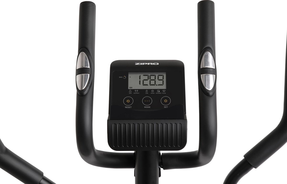 ZIPRO BURN GOLD - Magnetische Crosstrainer - 120kg Belasting - Vliegwiel 7kg - Hartslag - Compact - Zwart/Goud thumbnail 5