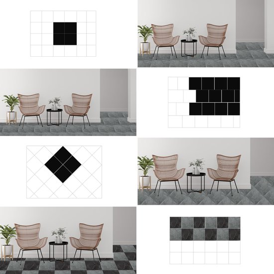 VEELIKE Keuken Vinyl Vloer Sticker Tegel Zelfklevende Oliebestendige Backsplash Decoratieve Tegel Sticker PVC Vloeren Sticker Tegel Waterdicht voor Woonkamer Badkamer Peel and Stick 24 Stuks 60cm x VEELIKE Keuken Vinyl Vloer Sticker Tegel Zelfklevende Oliebestendige Backsplash Decoratieve Tegel Sticker PVC Vloeren Sticker Tegel Waterdicht voor Woonkamer Badkamer Peel and Stick 24 Stuks 60cm x