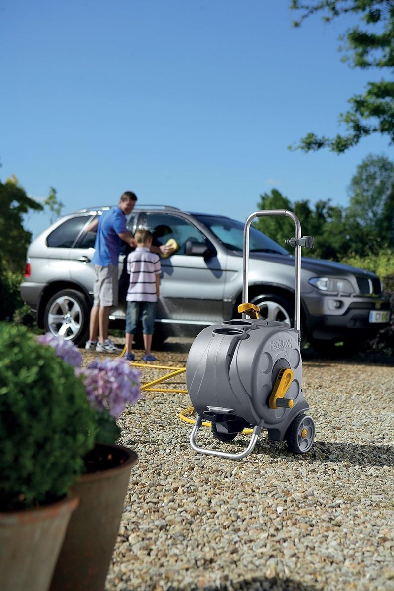 Slangwagen - 30m slang - Compact formaat Tuinslang haspel