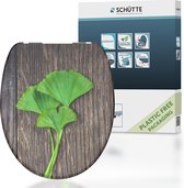 Bol.com SCHÜTTE WC-Bril 82154 GINGKO&WOOD - Duroplast - Soft Close - Verchroomde Scharnieren - Decor - 1-zijdige Print aanbieding