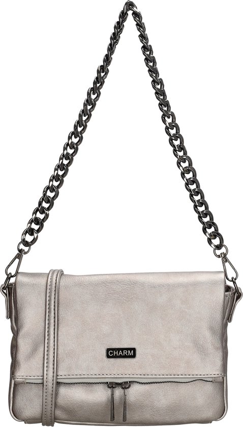Sac à Bandoulière Charm London Bayswater - Argent Foncé